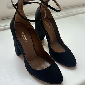 Aquazzura Alix Strap Block Heel Sandals